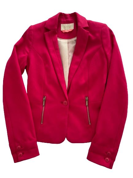 Blazer cintado rosa