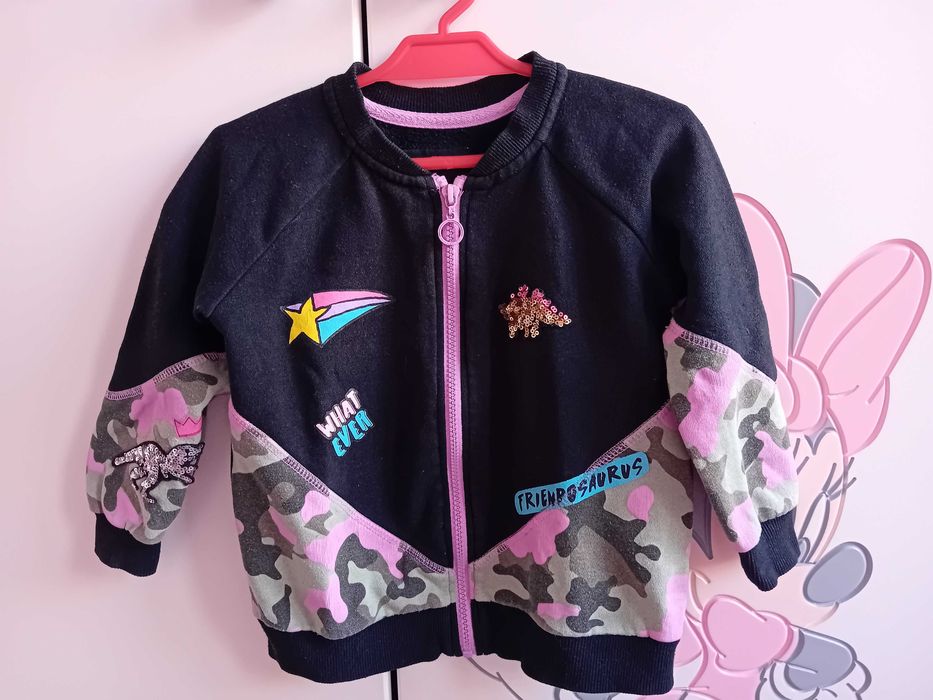 Bluza na zamek dla dziewczynek.