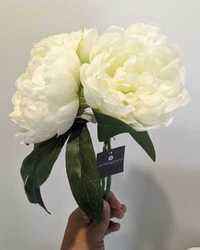 2 Bouquet's Com 4 Peónias Brancas HOMA - PREÇO DE 1 UNIDADE
