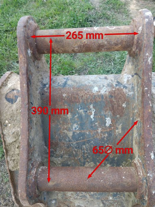 Łyżka 60cm do koparki fi65mm 65mm 65 mm łycha  koparka