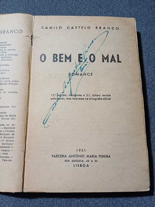 Livros Antigos - Romances - Autores Portugueses