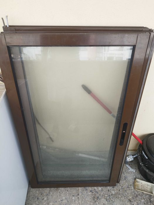 Janela de alumínio térmica com estore