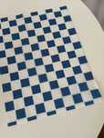 Papier pakowy 22+8PE 30x40 KRATKA NIEBIESKA