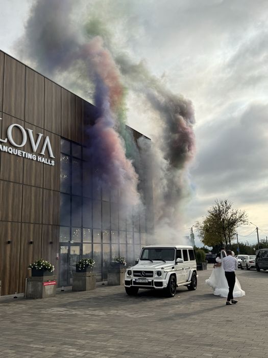 Auto do ślubu uroczystość g klasa amg g63