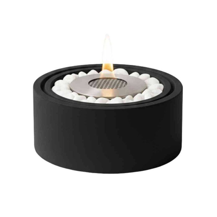 Biokominek wolnostojący z betonu na stół