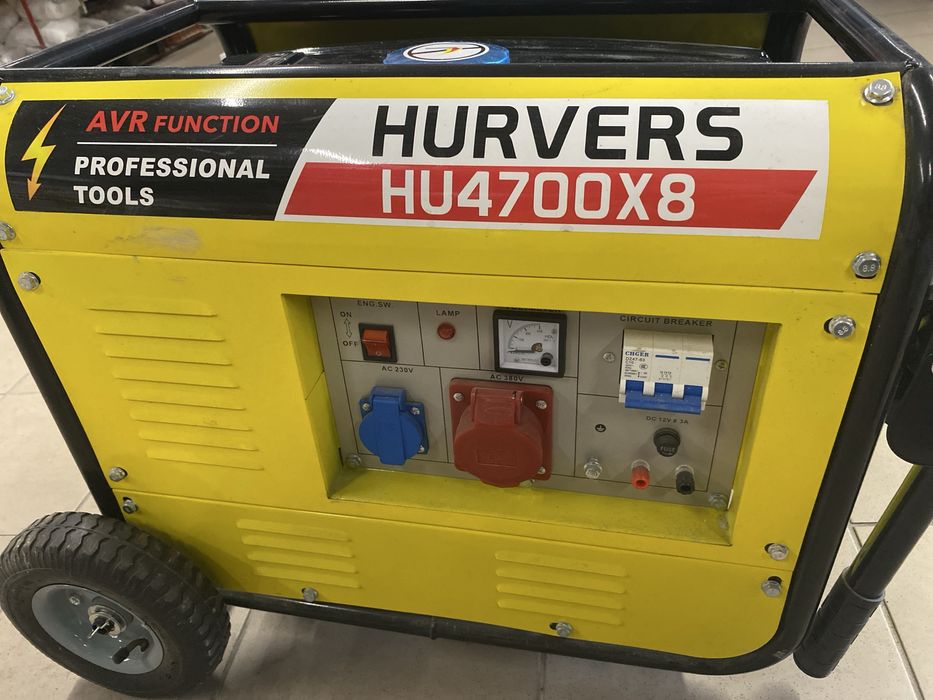 Генератор Hurvers HU4700X8, новий, 220 та 380, мідна обмотка.