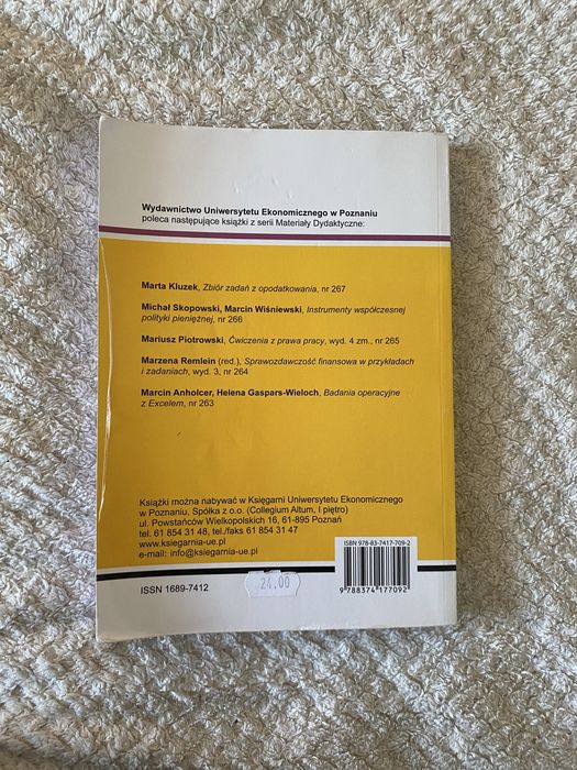 Matematyka dla ekonomistów - zbiór zadań UEP