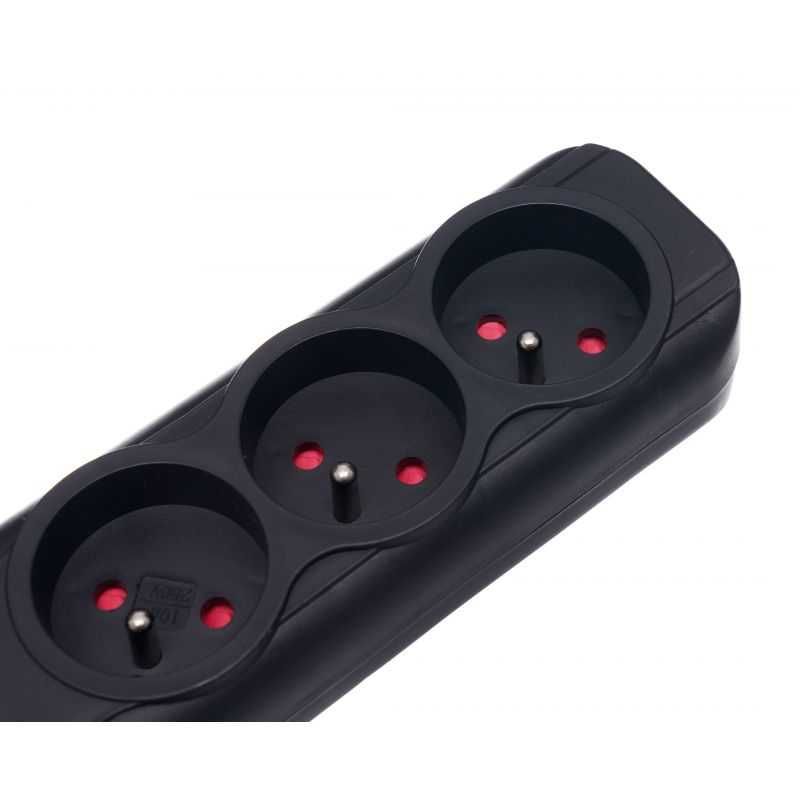 PRZEDŁUŻACZ LISTWA 1,5 m 3 gniazda 2x USB 3x230V + wyłącznik KD4031
