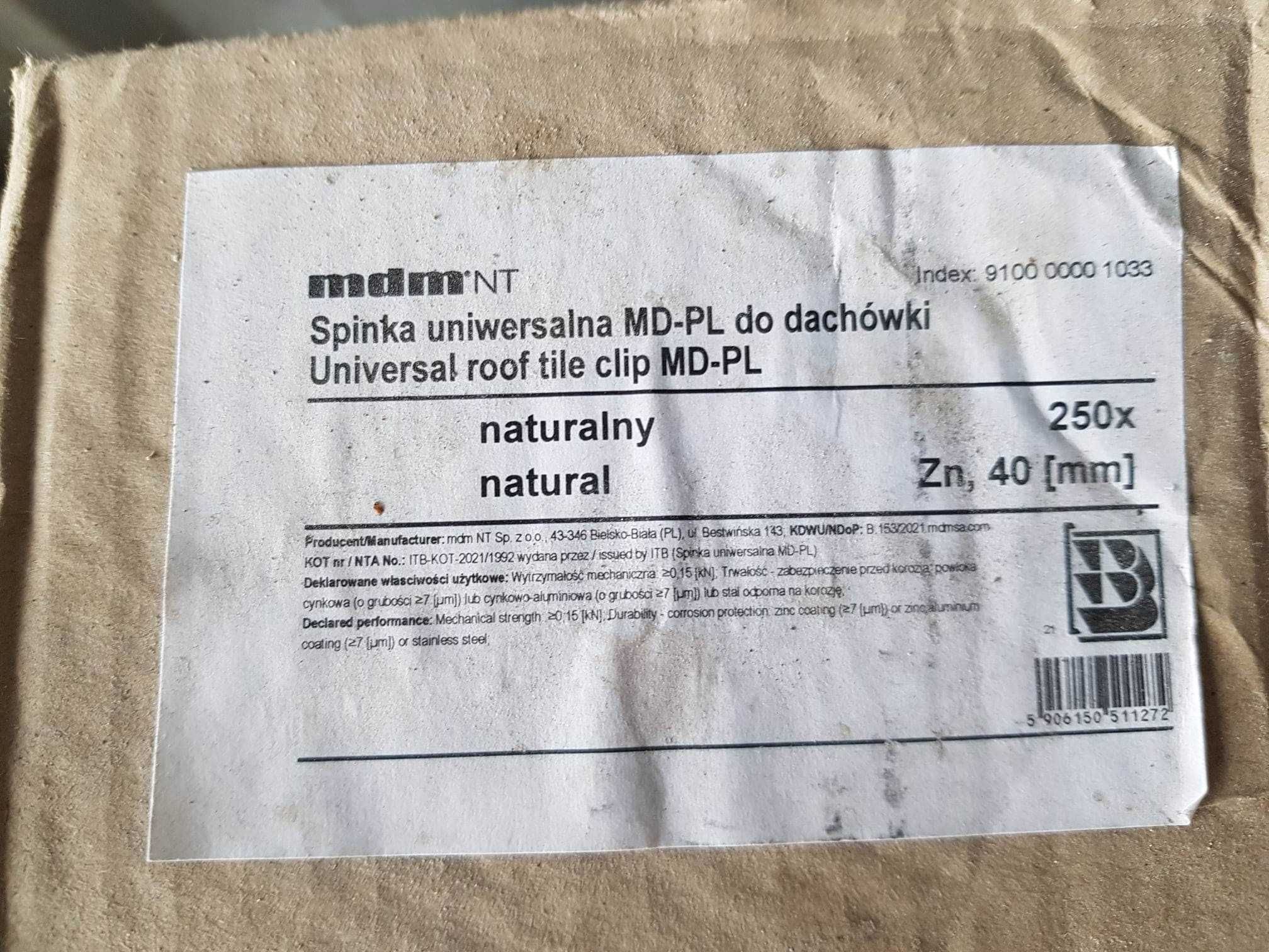 Spinka uniwersalna MD-PL do dachówki