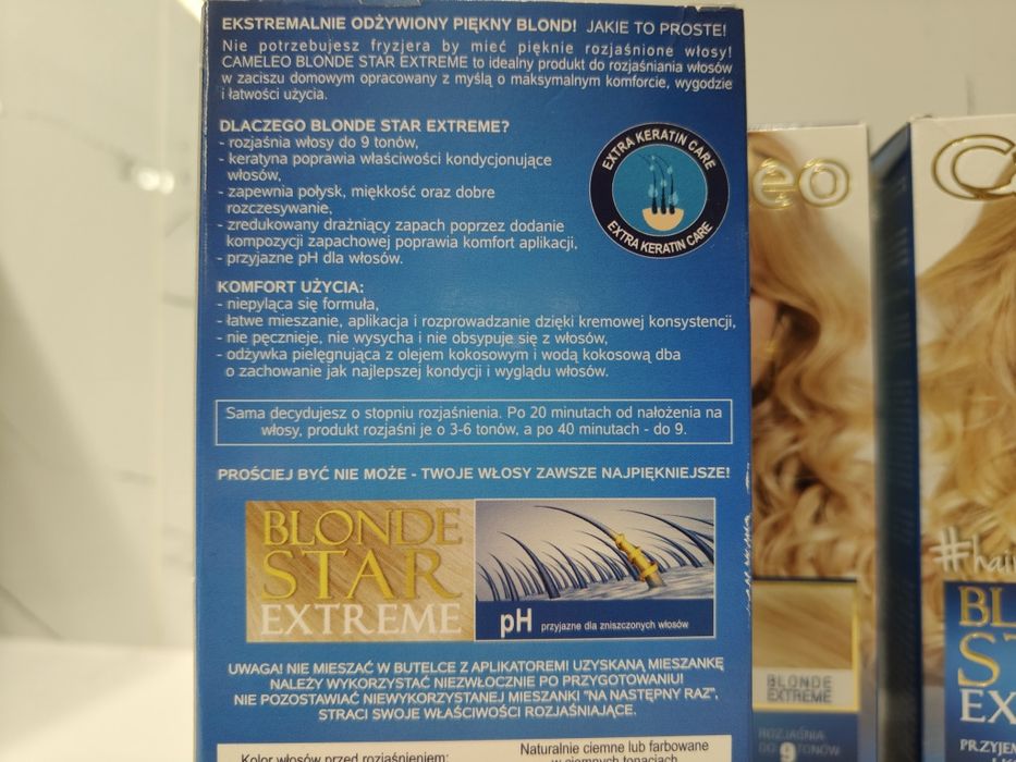 Blonde Star Extreme Delia rozjaśniacz do włosów 3 sztuki