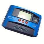 Controlador de Carga Solar MPPT 100A, 12V/24V  DC  LCD Duplo USB