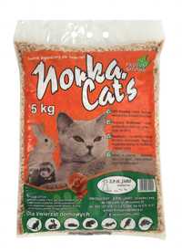 Norka Cat's Żwirek Drewniany 5kg kot królik HURT DETAL