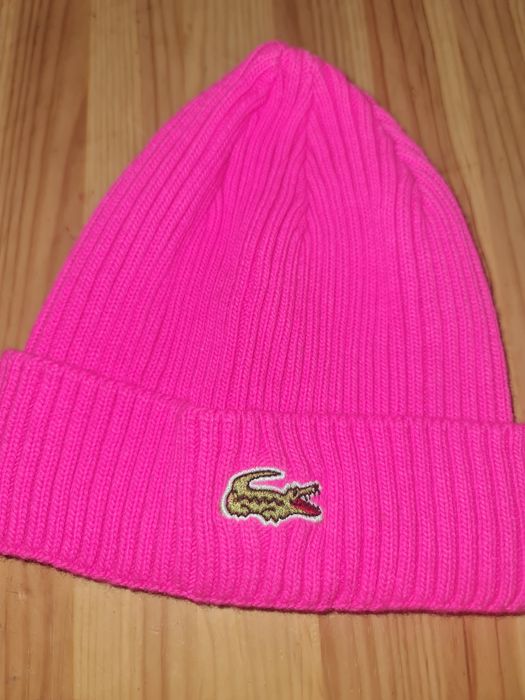 Czapka rozowa lacost