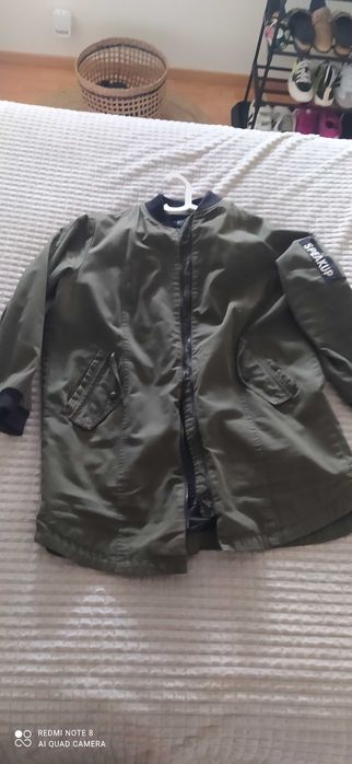 Bomber comprida forrada