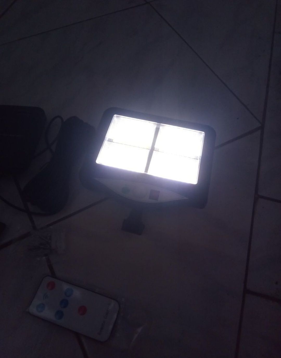 Lampa solarna Led panel oświetlenie 100led 128led solar czujnik ruchu
