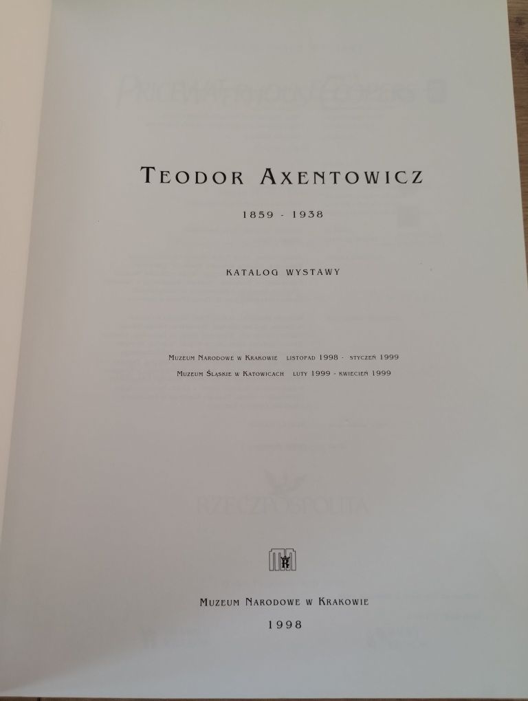 Teodor Axentowicz 1859 Katalog wystawy malarstwo