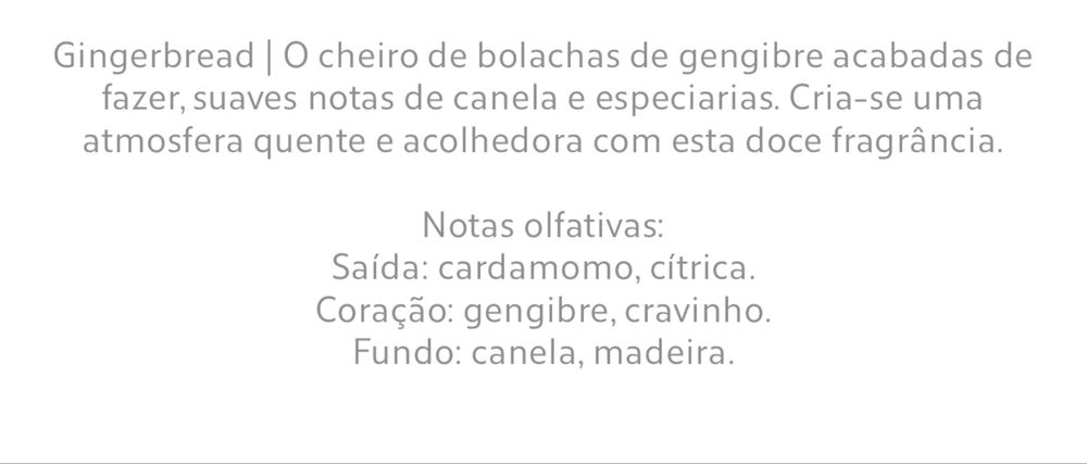 (15 ML) Óleo Essencial GINGERBREAD Zara Home NOVO