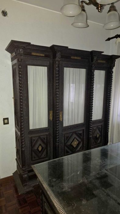 Vendo Conjunto de Móveis de Escritório em Pau Santo