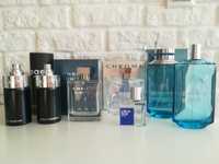 Butelki + opakowania po perfumach paco rabanne,chrome azzaro,mexx