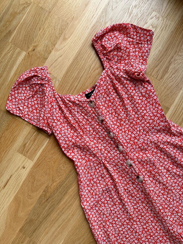 Wzorzysty kombinezon z wiskozy boho New Look