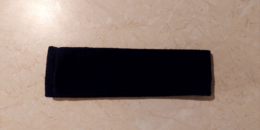 Polarowa opaska na głowę granatowa