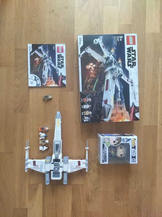 (3PAK) LEGO STAR WARS 75301 X-Wing + POP Luke Skywalker + Figurka Luke