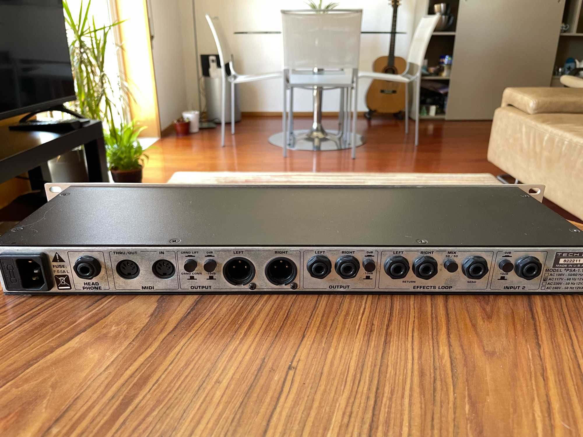 PSA-1.1 Sansamp Rack Amp Simulator + Transformador 110/220V + SoftCase