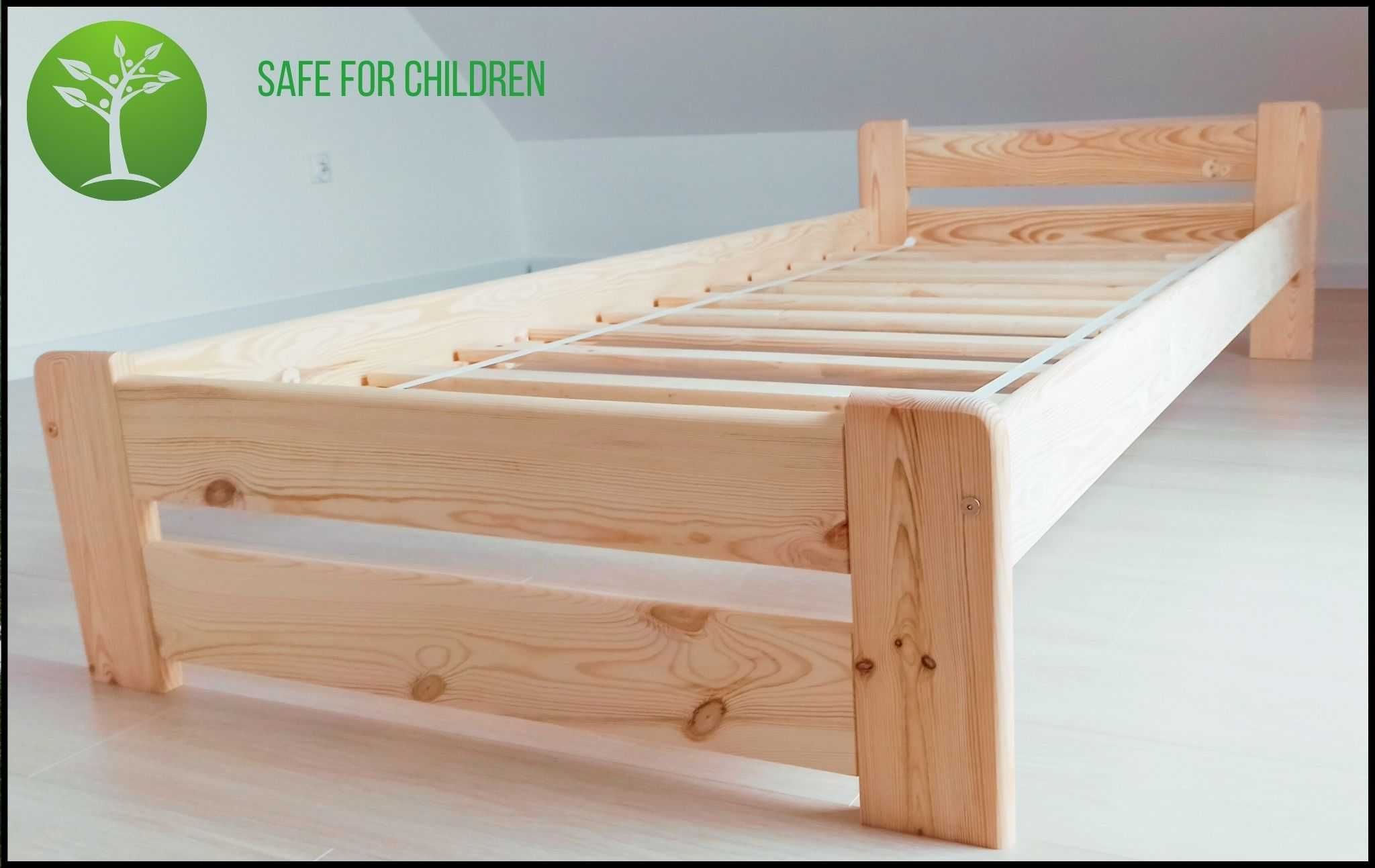 Łóżko sosnowe drewniane PRODUCENT 90x200, KURIER DPD 0zł pobranie