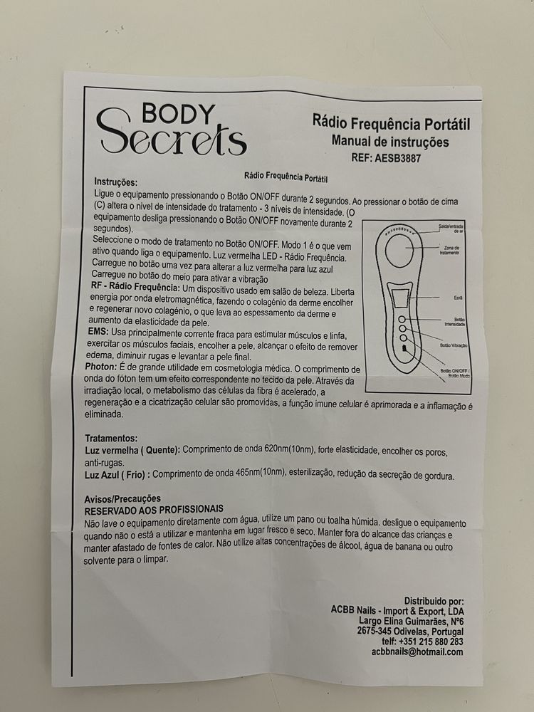 Maquina de radiofrequência