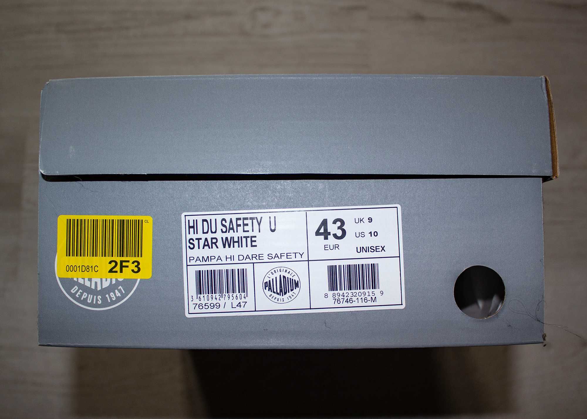 Buty trampki Palladium NOWE Dare Safety - Star White - biłe Rozmiar 43