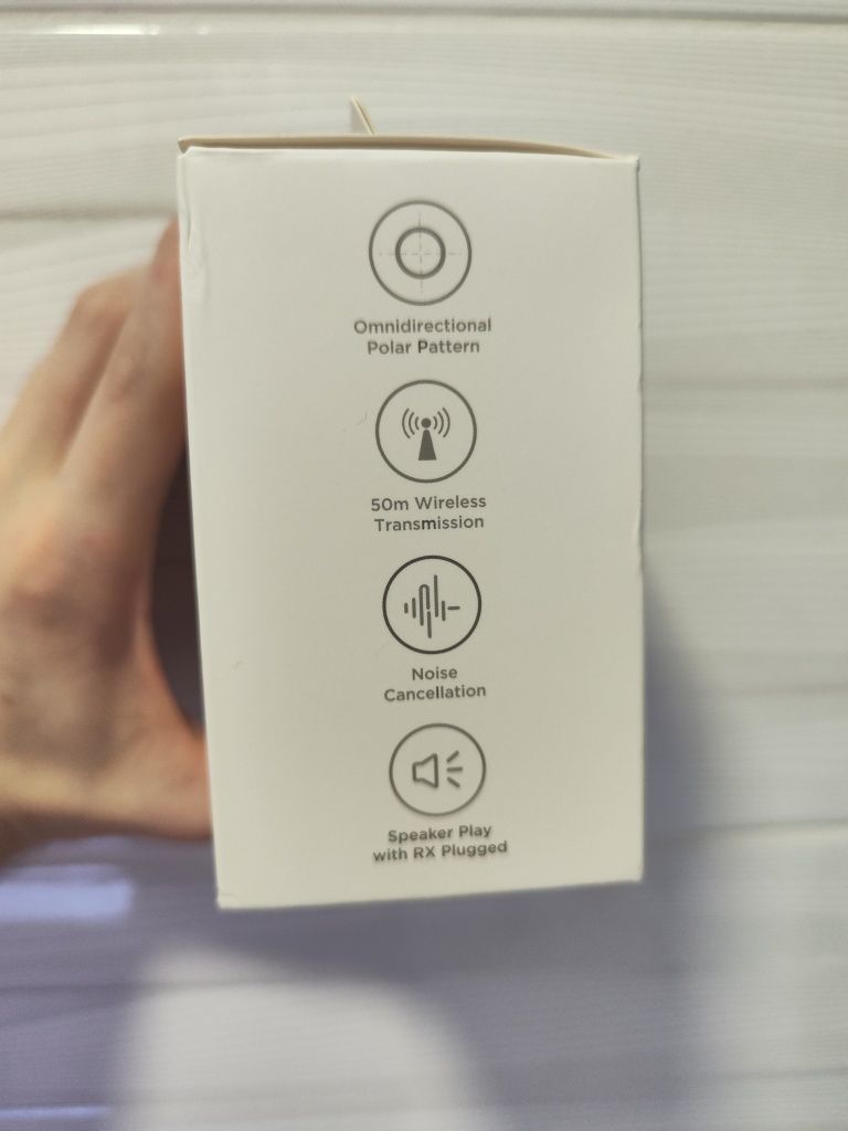 Петличный микрофон BOYA Omic-U white для iPhone (Type-C) и Android