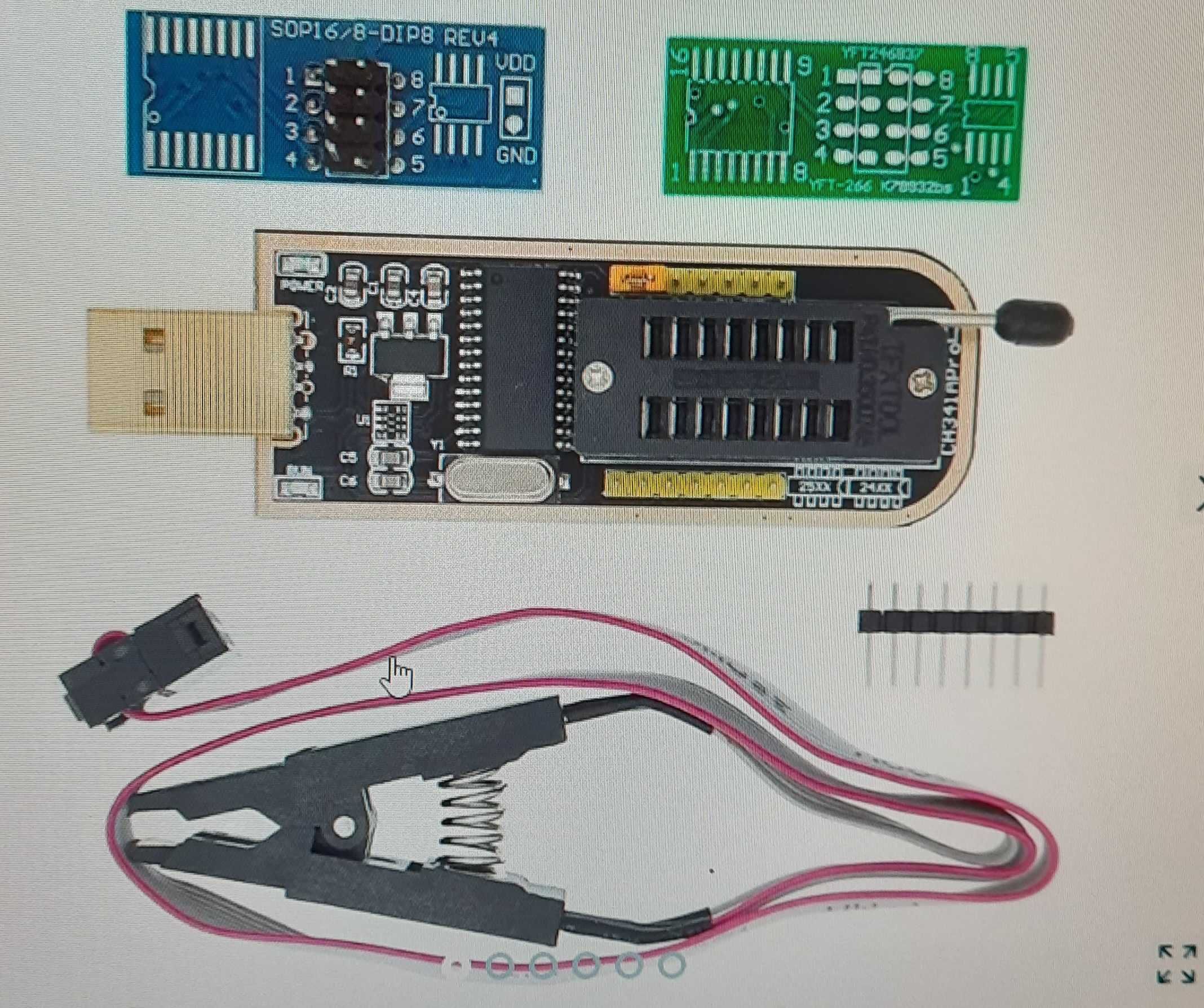 Программатор CH341A USB для EEPROM / FLASH 24 / 25 серии