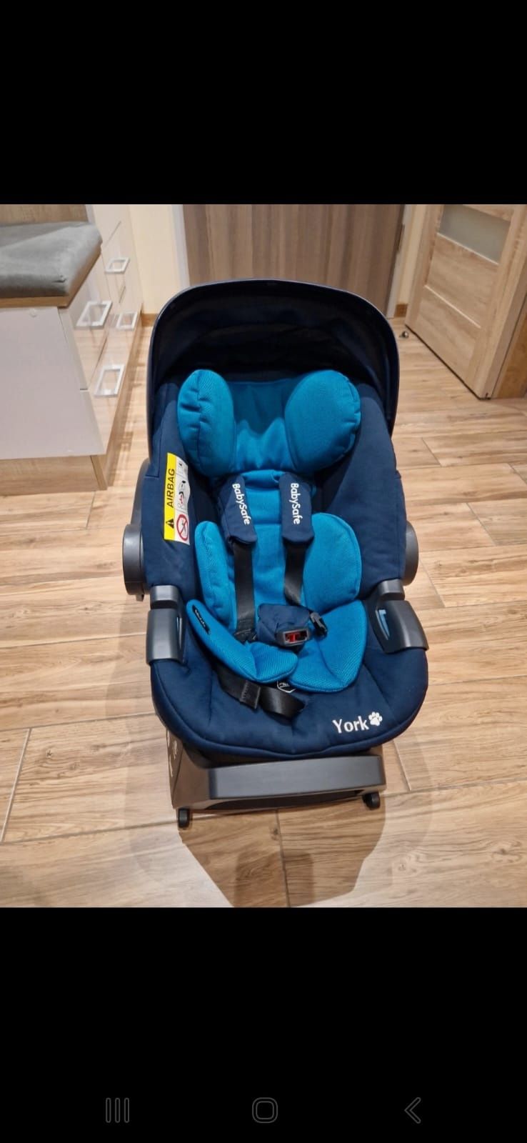 Fotelik samochodowy Babysafe York 0-13kg isofix baza