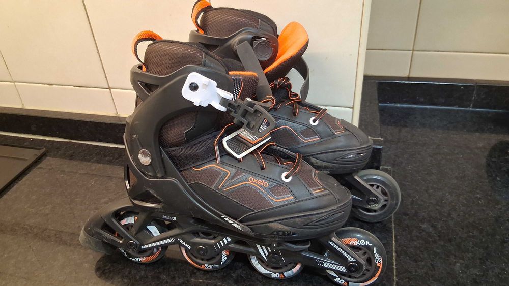 Patins em linha + proteções 35-38