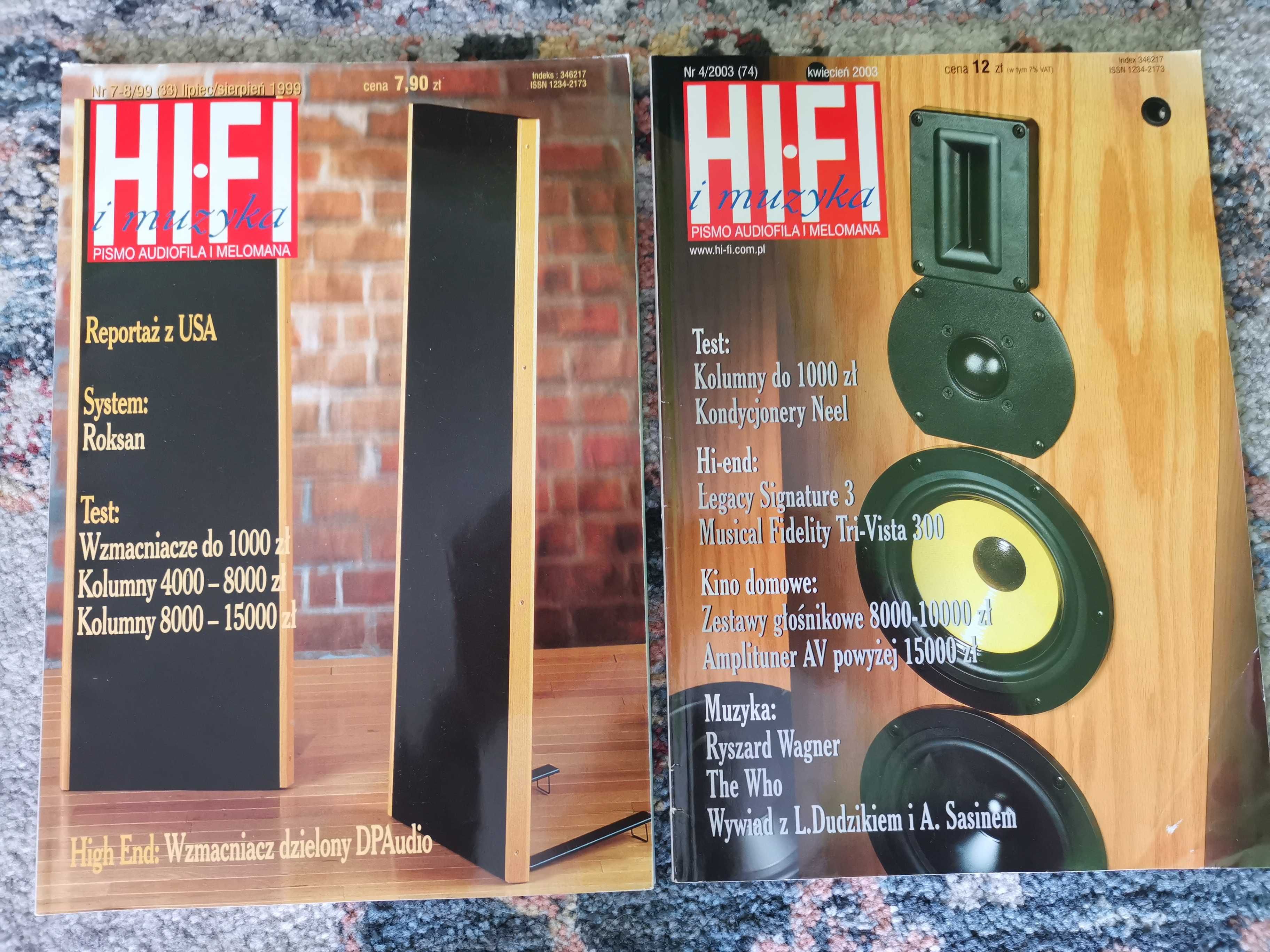 Gazeta czasopismo audio HI-FI i Muzyka 2001  Audio-Video 15 sztuk