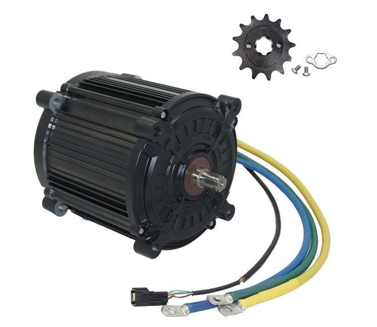 Мотор комплект єлектродвигун BLDC QS180, QS138, 72V 8000W