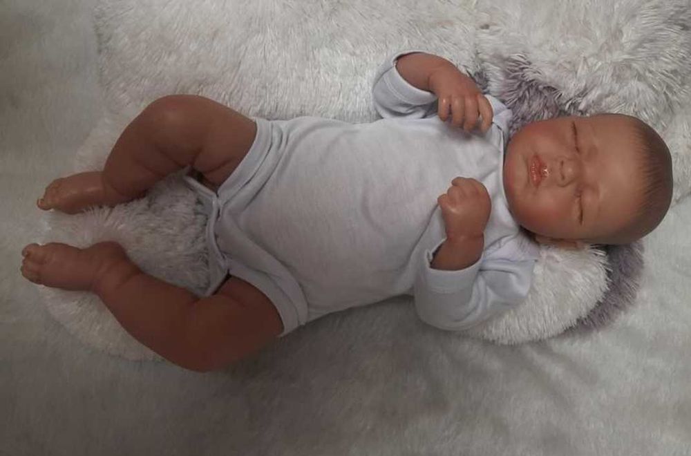 49) Кукла Реборн Младенец LouLou Premium Class 3D 48см мягкое тело