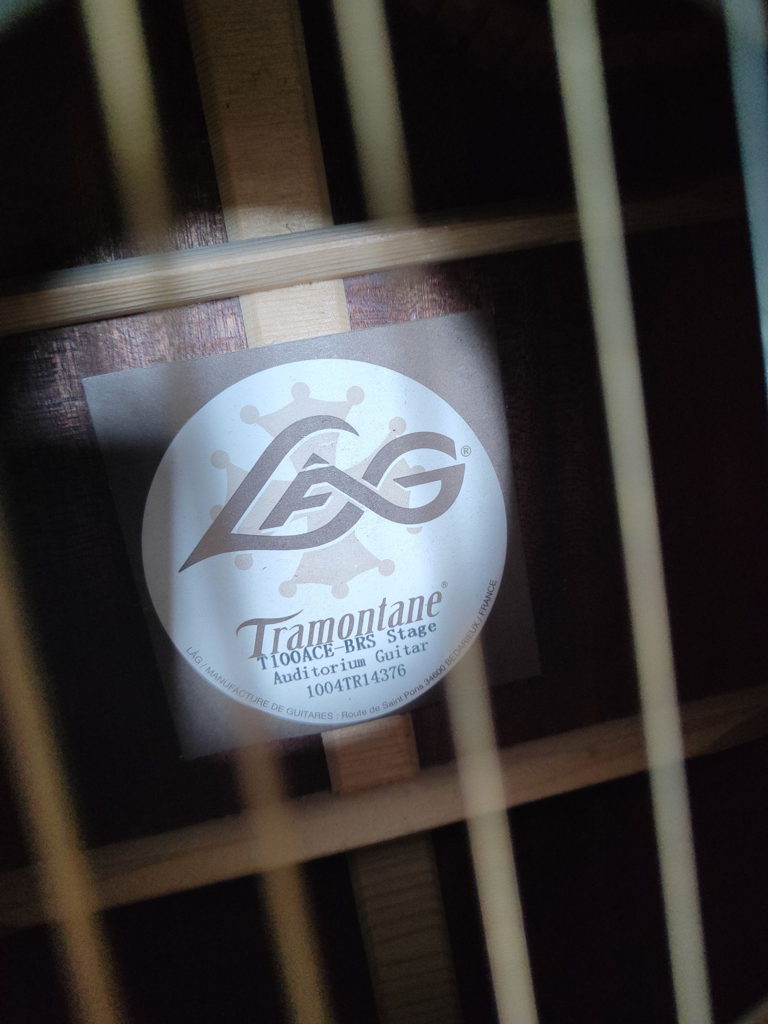 Gitara elektroakustyczna LAG Tramontane T100 ACE BRS