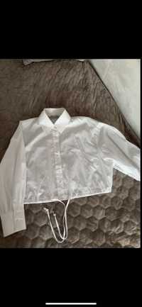 Вкорочена сорочка Zara біла xs