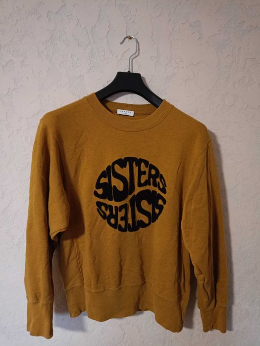 Женский свитшот толстовка горчичного цвета от Sandro Paris( оригинал )