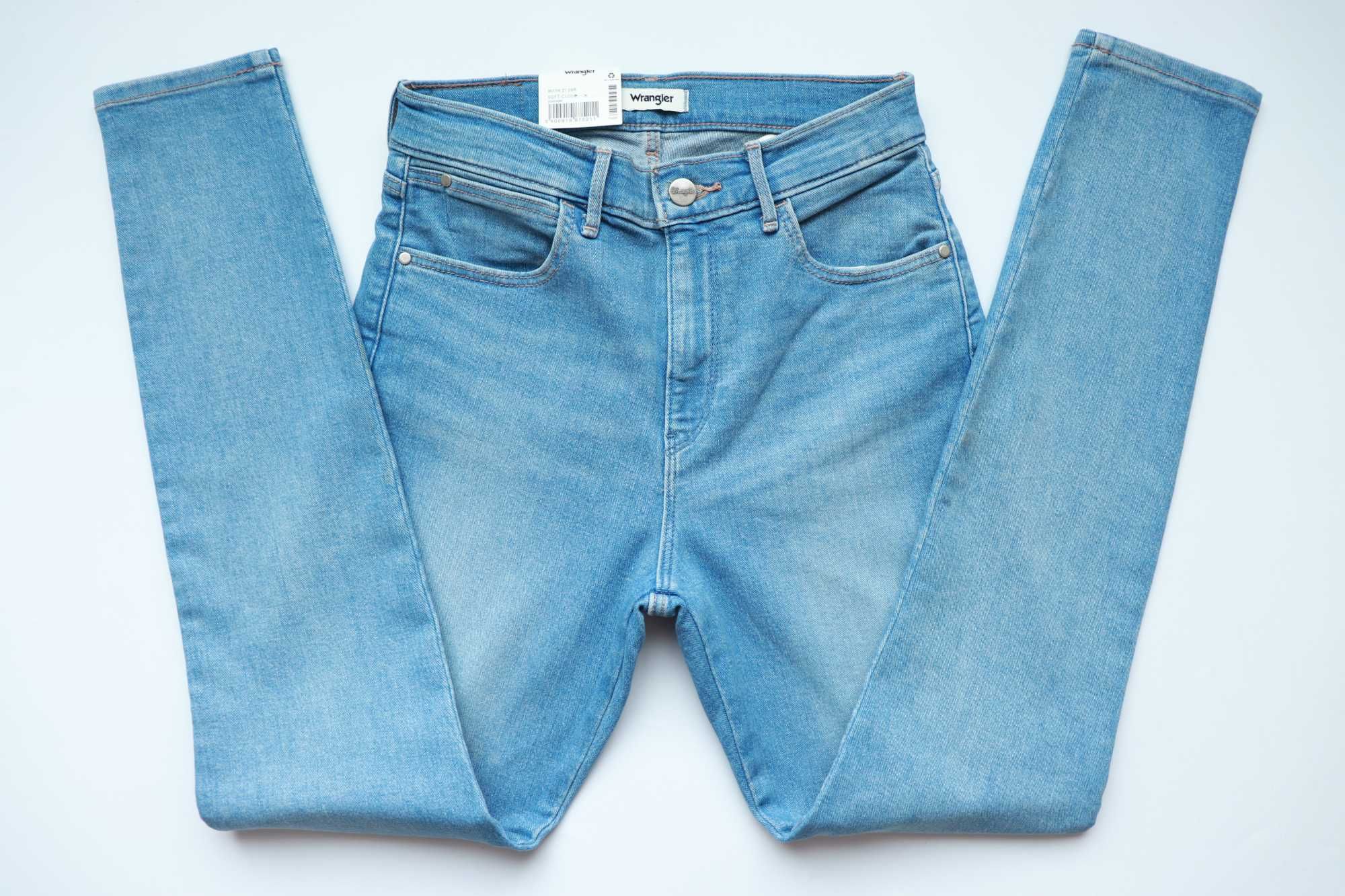 WRANGLER HIGH RISE SKINNY 630 W27 L30 damskie spodnie jeansy nowe