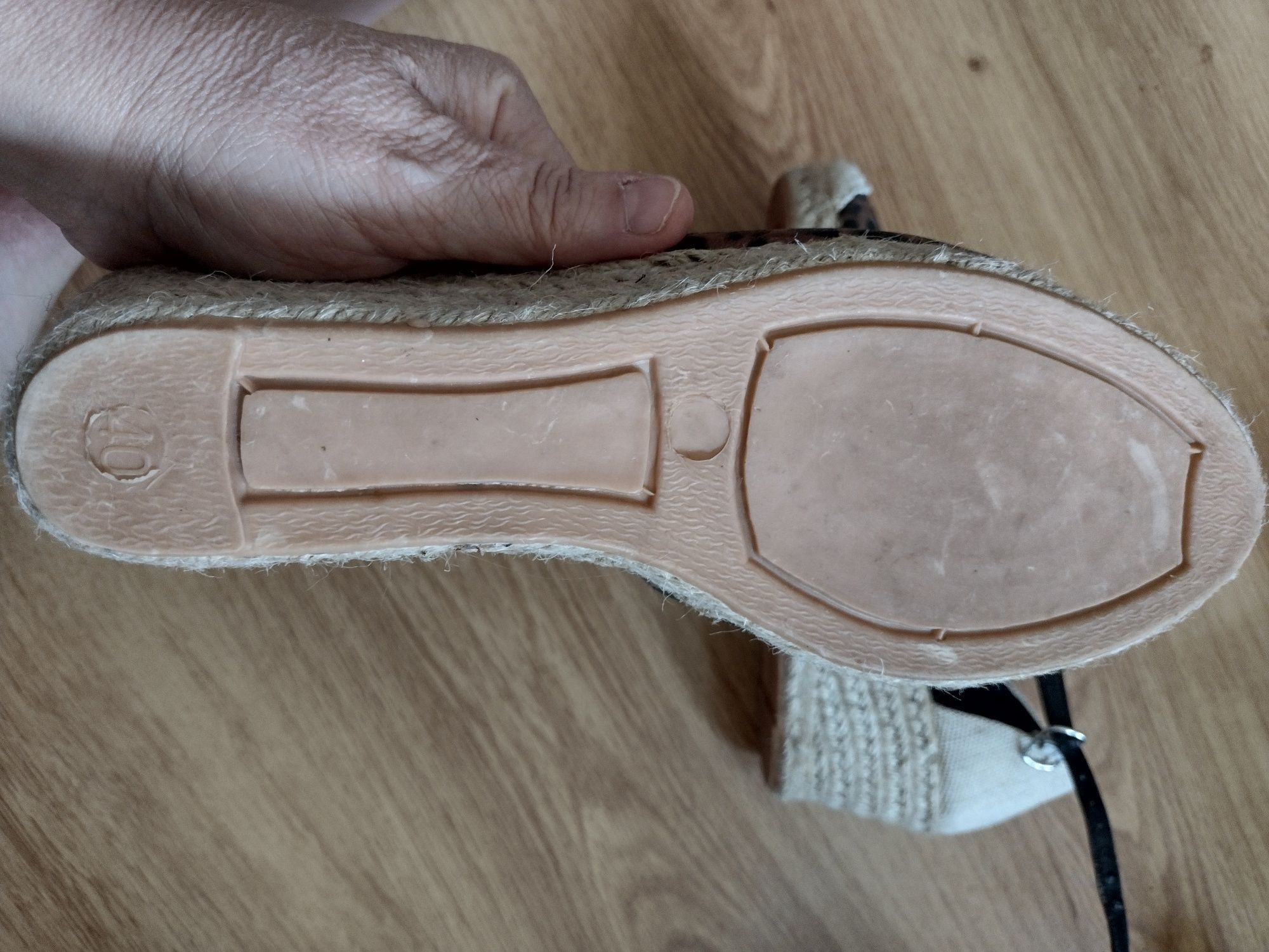 Nowe sandałki espadryle panterka bluebox 40 wkl. 25.5 cm