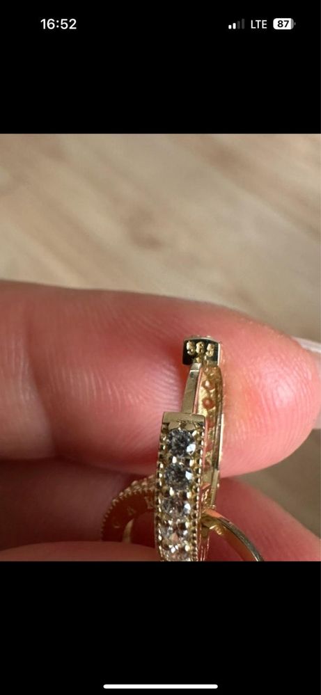 Kolczyki zlote 14 karat próba  585