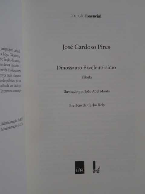 Dinossauro Excelentíssimo de José Cardoso Pires