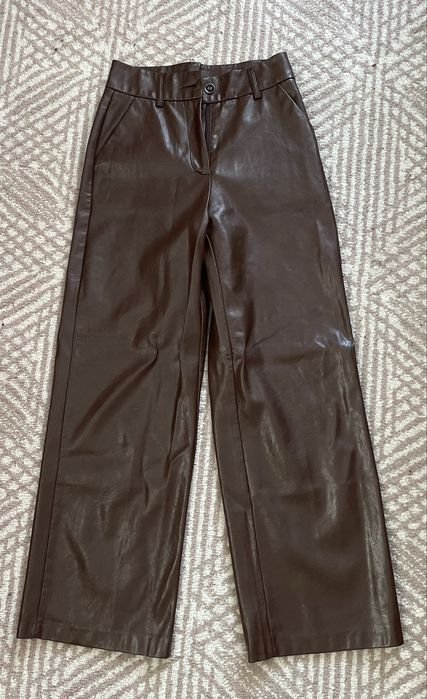 Утеплені шкіряні штани