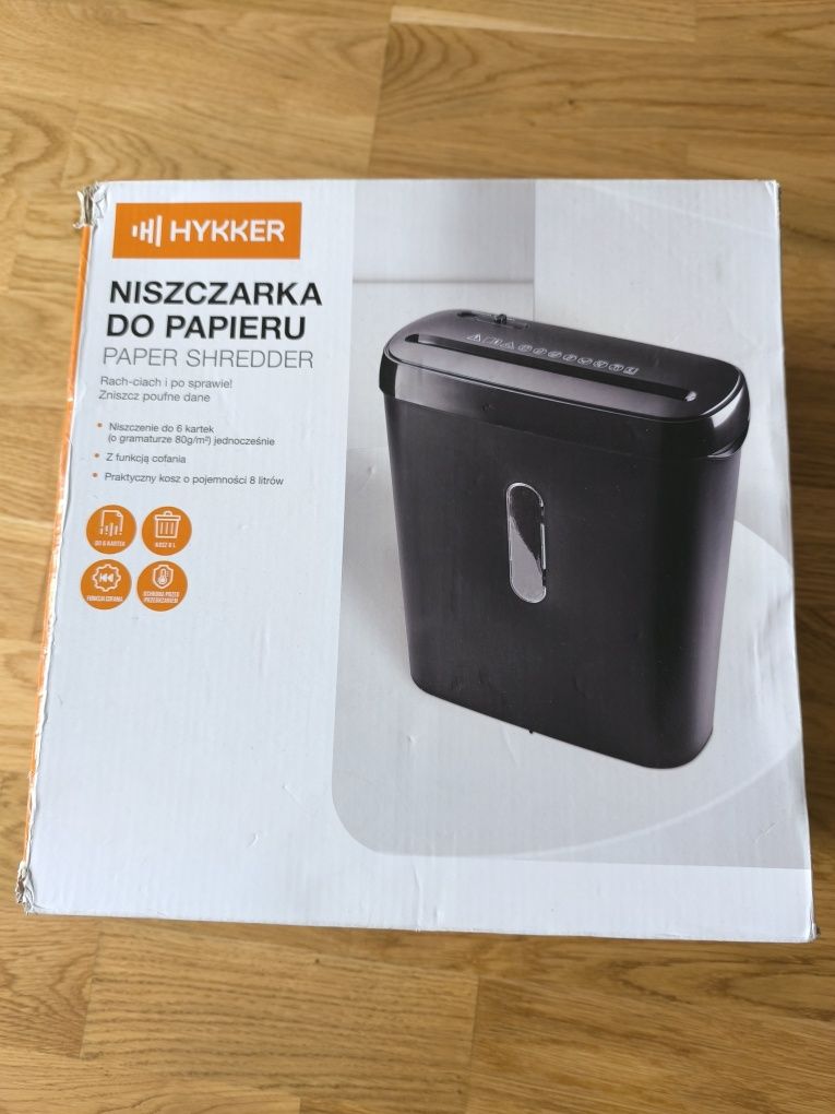 Niszczarka Hykker z funkcją cofania