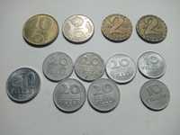Komplet 12 węgierskich monet z czasów socjalistycznych