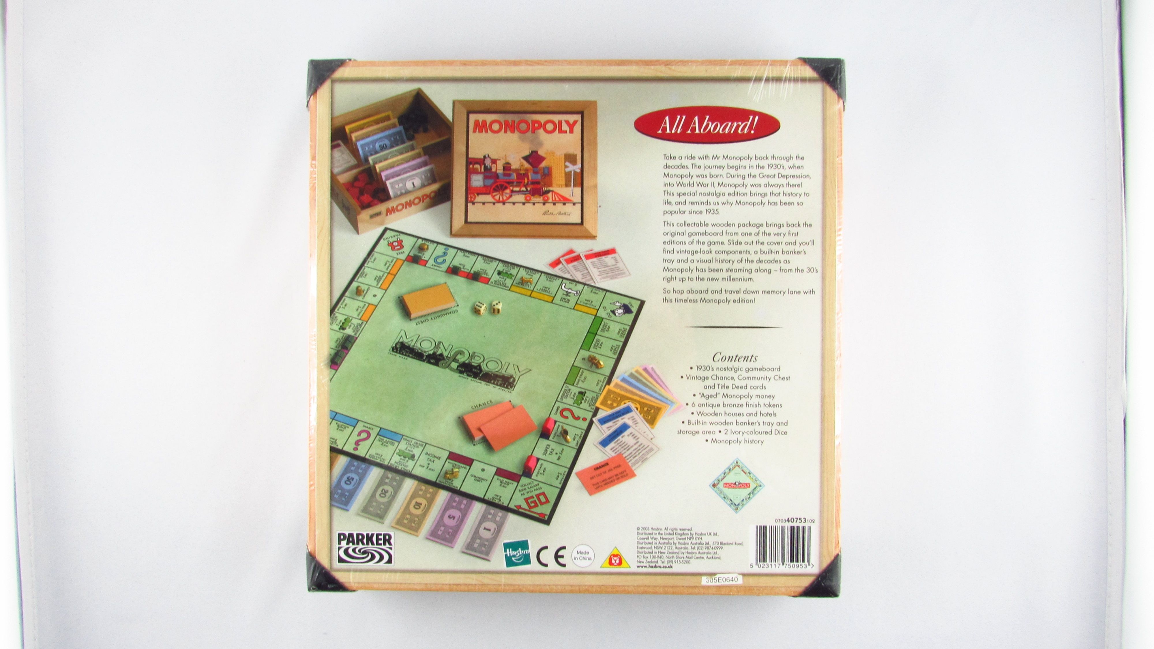 PARKER - Hasbro - Monopoly - Nostalgia Edition Drewniana
