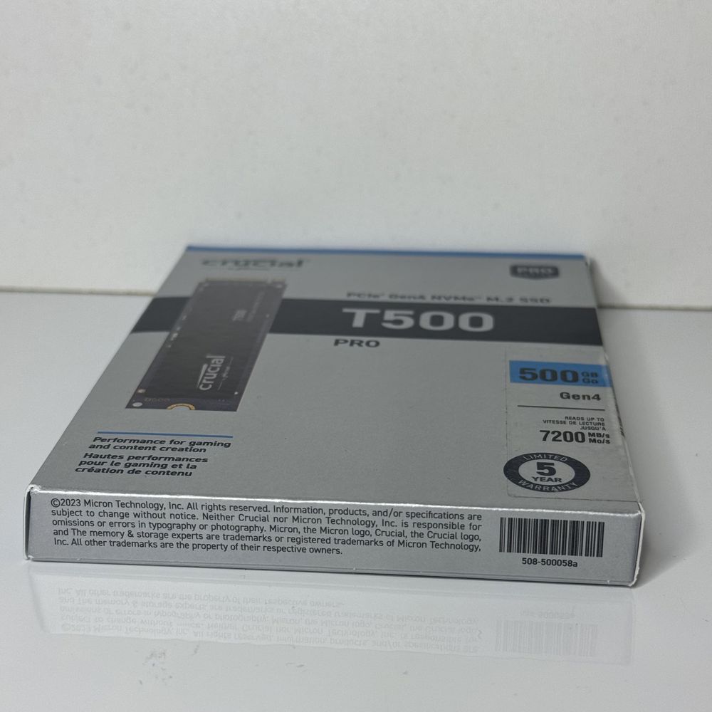 Новий оригін твердотільний SSD Накопичувач Диск Crucial T500 Pro 500гб