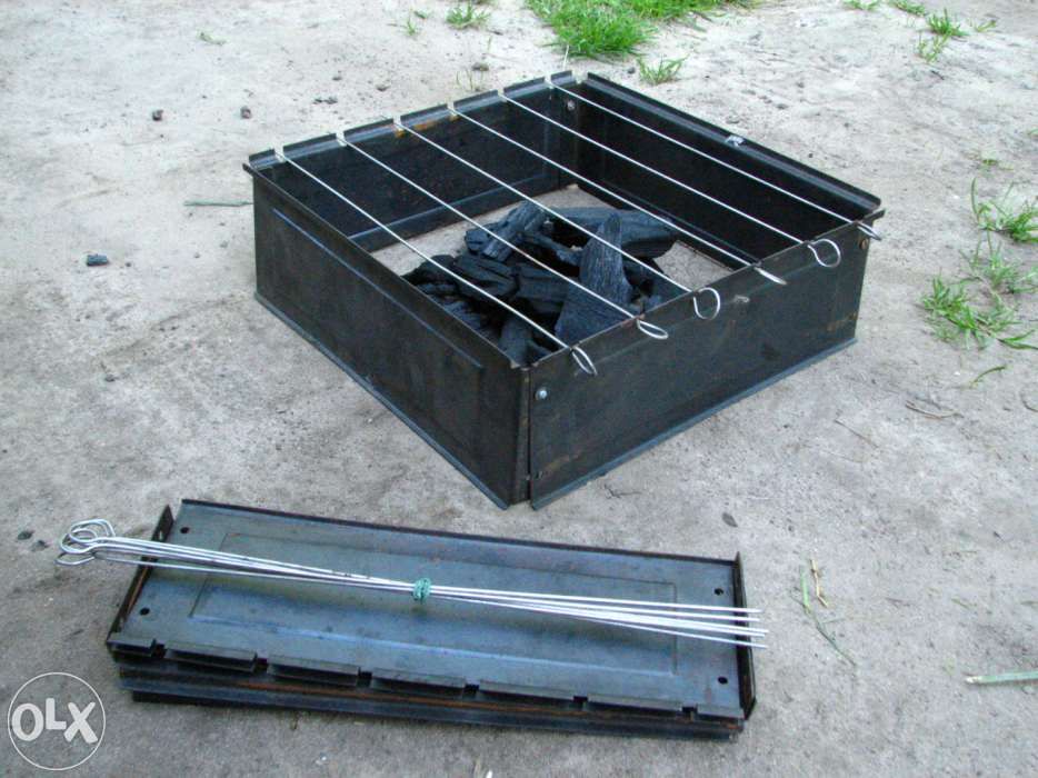 Grill turystyczny / biwakowy / wędkarski / survival / 30x30x10